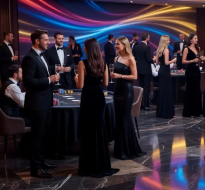 Eleganckie nocne wydarzenie zorganizowane przez 